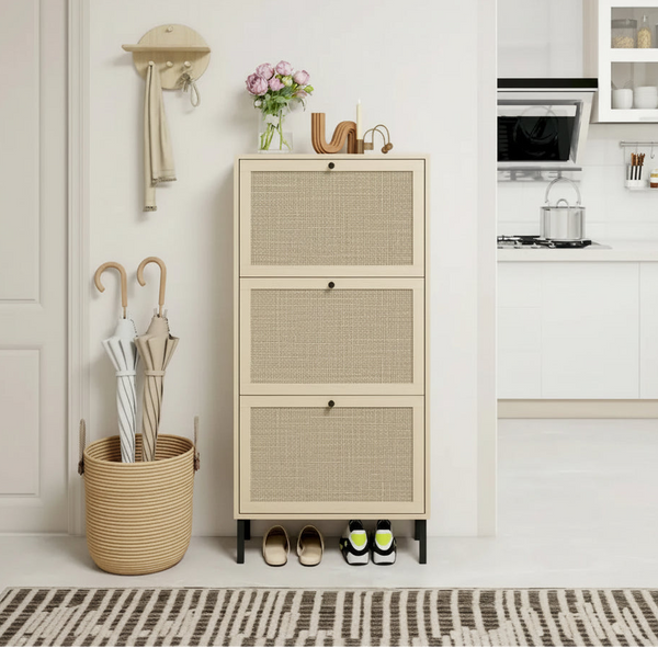 Rattan Shoe Rack