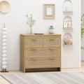 Meuble en rotin à 4 tiroirs, pour chambre, salon, salle à manger et couloirs