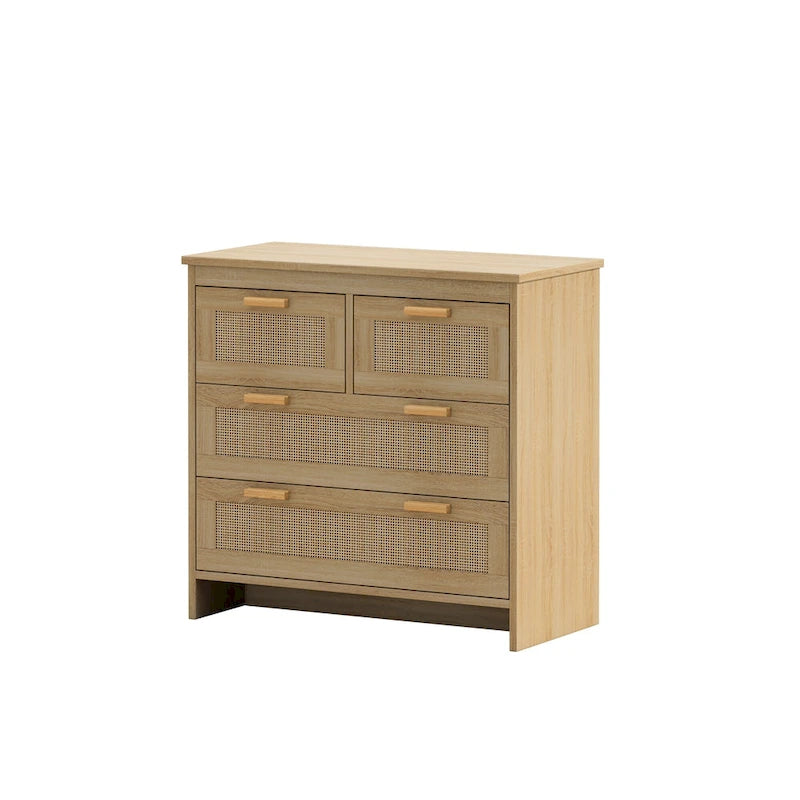 Meuble en rotin à 4 tiroirs, pour chambre, salon, salle à manger et couloirs
