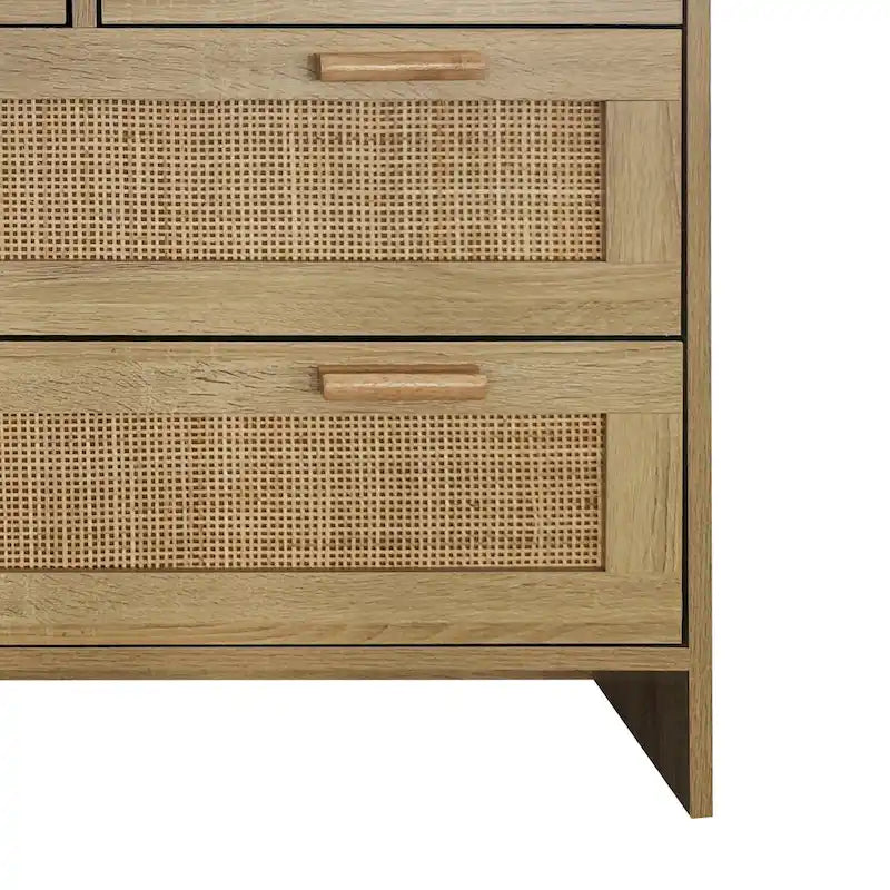 Meuble en rotin à 4 tiroirs, pour chambre, salon, salle à manger et couloirs