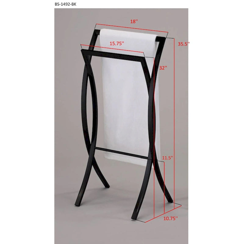 Wall-Mounted Bathroom Towel Rack with Multiple Tiers – Rustproof Steel Bath Towel Bar Holder