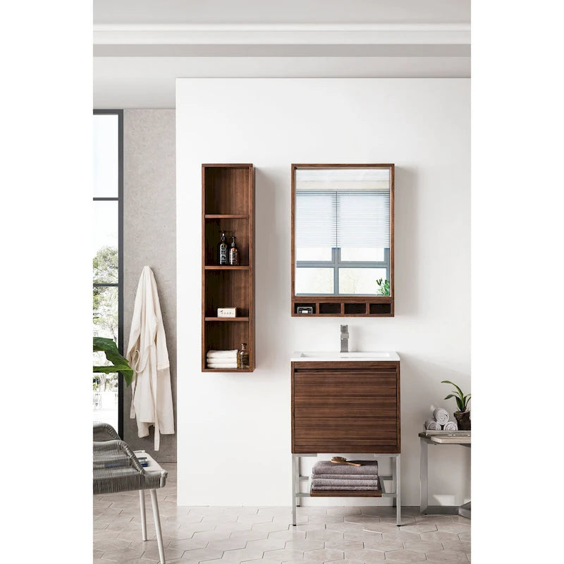 12 Inch Tall Bathroom Storage Cabinet with 3 Shelves – Modern Freestanding Linen Tower, Moisture-Resistant