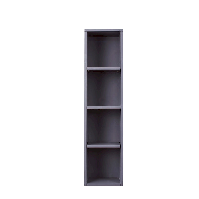 12 Inch Tall Bathroom Storage Cabinet with 3 Shelves – Modern Freestanding Linen Tower, Moisture-Resistant