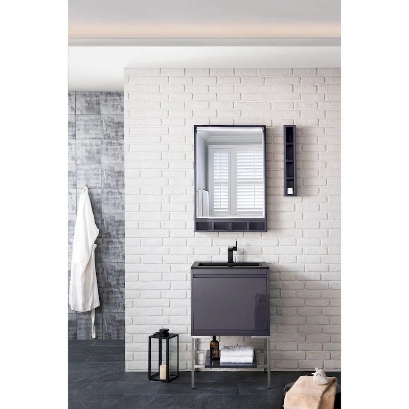 12 Inch Tall Bathroom Storage Cabinet with 3 Shelves – Modern Freestanding Linen Tower, Moisture-Resistant