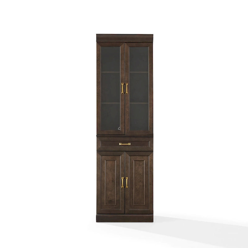 Glass Door Kitchen Storage Pantry Cabinet