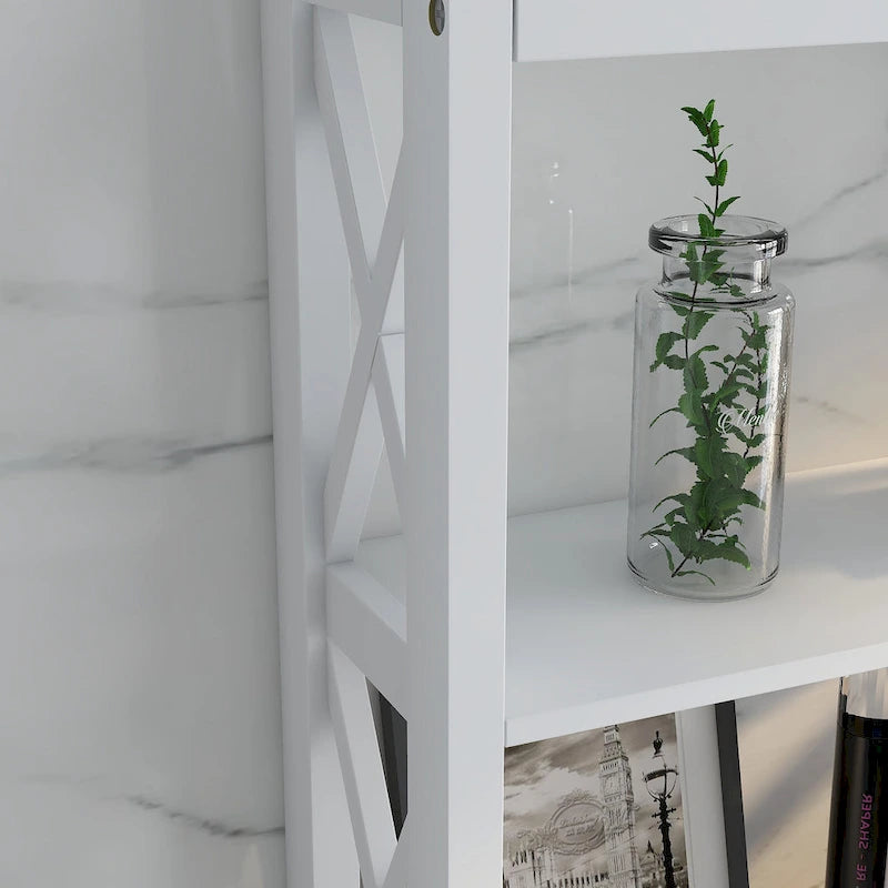 Over-the-Toilet Storage Cabinet with one Drawer and 2 Shelves