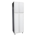 Mobiletto multiuso 24 x 90 a quattro ante, grigio - 24 x 90 x 23 3/8