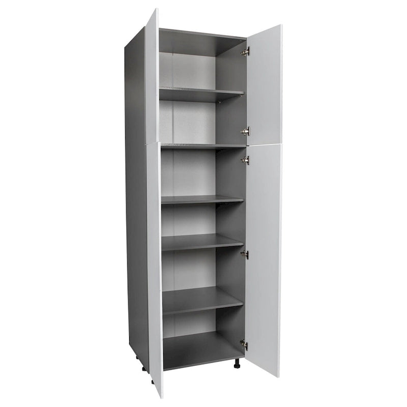 Mobiletto multiuso 24 x 90 a quattro ante, grigio - 24 x 90 x 23 3/8
