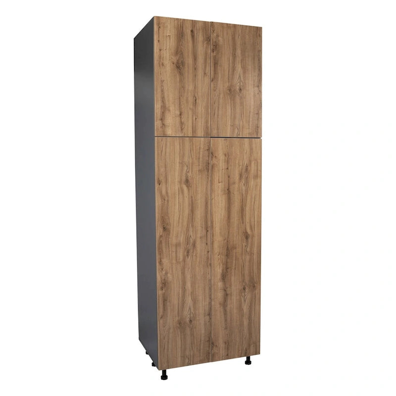 Mobiletto multiuso 24 x 90 a quattro ante, grigio - 24 x 90 x 23 3/8