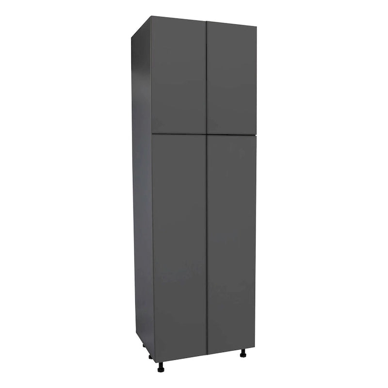 Mobiletto multiuso 24 x 90 a quattro ante, grigio - 24 x 90 x 23 3/8