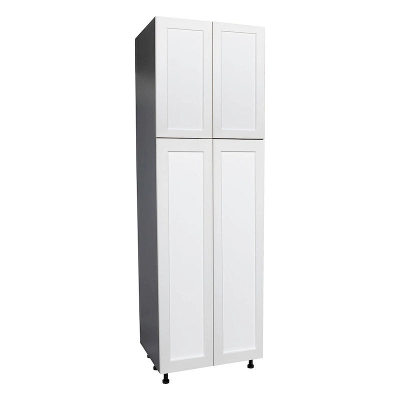 Mobiletto multiuso 24 x 90 a quattro ante, grigio - 24 x 90 x 23 3/8