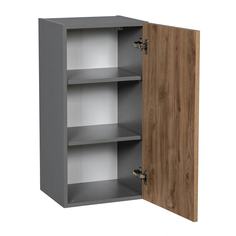 21 x 30 Wandschrank-Einzeltür-Grau - 21 x 30 x 12