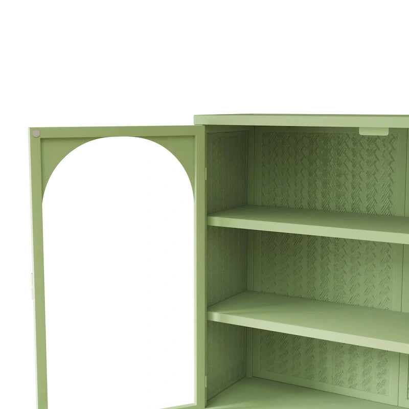 Moderner zweitüriger Wandschrank mit 27.56-Glastüren