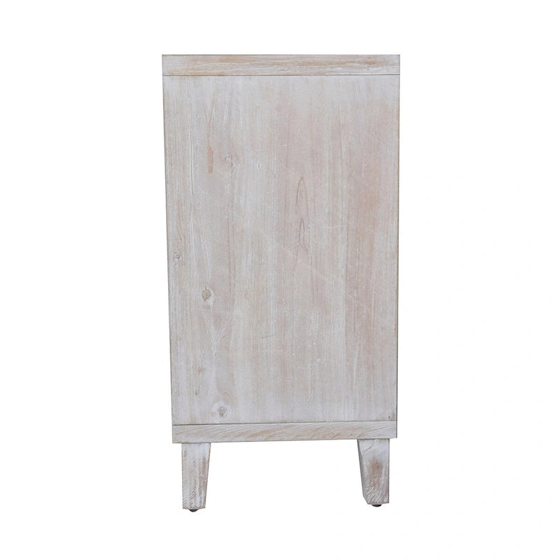 Accent Cabinet 4 Door Wooden Cabinet Sideboard Buffet Storage Cabinet