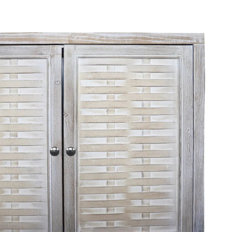 Accent Cabinet 4 Door Wooden Cabinet Sideboard Buffet Storage Cabinet