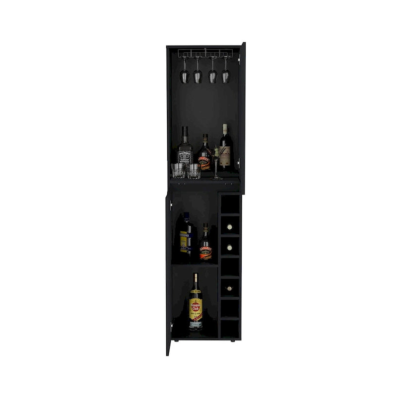 Tall Cabinet for Living Room,Apartment, Bedroom, Black