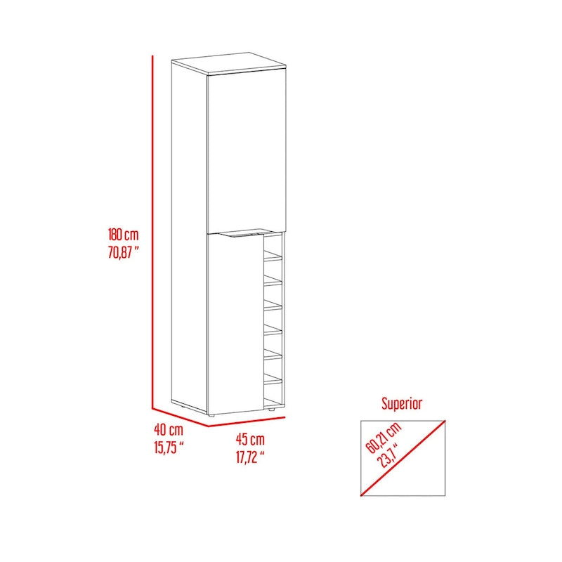 Tall Cabinet for Living Room,Apartment, Bedroom, Black