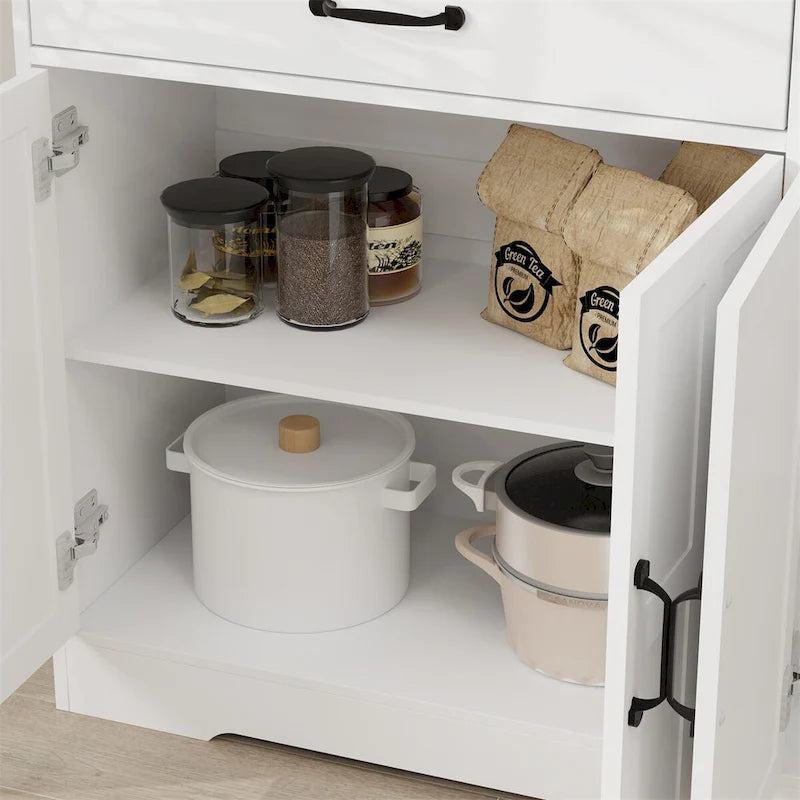 Buffetschrank im Landhausstil mit Stauraum, 3 Schubladen und 3 Türen
