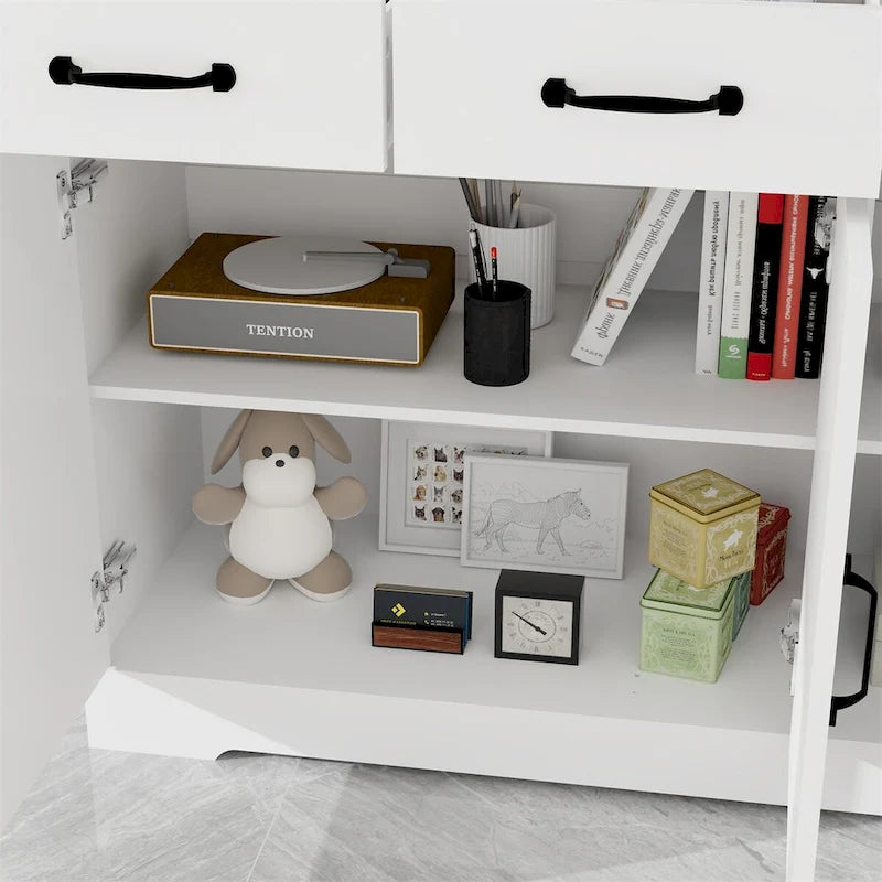 Buffetschrank im Landhausstil mit Stauraum, 3 Schubladen und 3 Türen