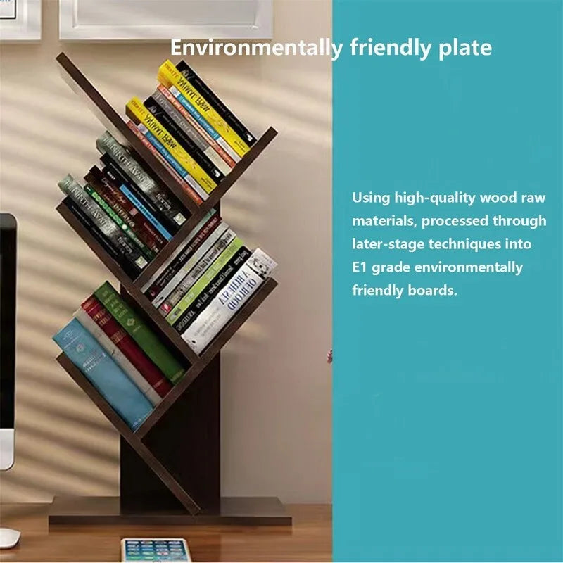 3-stufiges Tisch-Bücherregal mit offenen Regalen – Organizer aus MDF-Holz für Schreibtisch, Tisch und Büro, platzsparendes Design