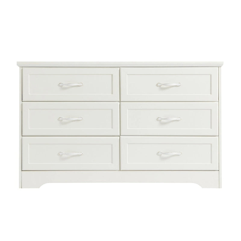 Commode moderne à 3 tiroirs pour chambre avec meuble à 6 tiroirs, organiseur de vêtements - poignées en métal pour salon, chambre