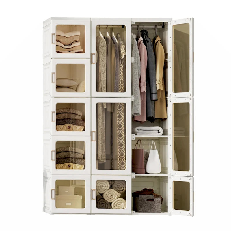 Portable Wardrobe Closets Bedroom,Storage Organizer, Clothes Dresser, Closet Storage Organizer