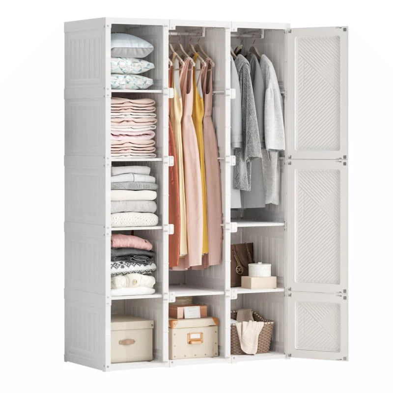 Portable Wardrobe Closets Bedroom,Storage Organizer, Clothes Dresser, Closet Storage Organizer