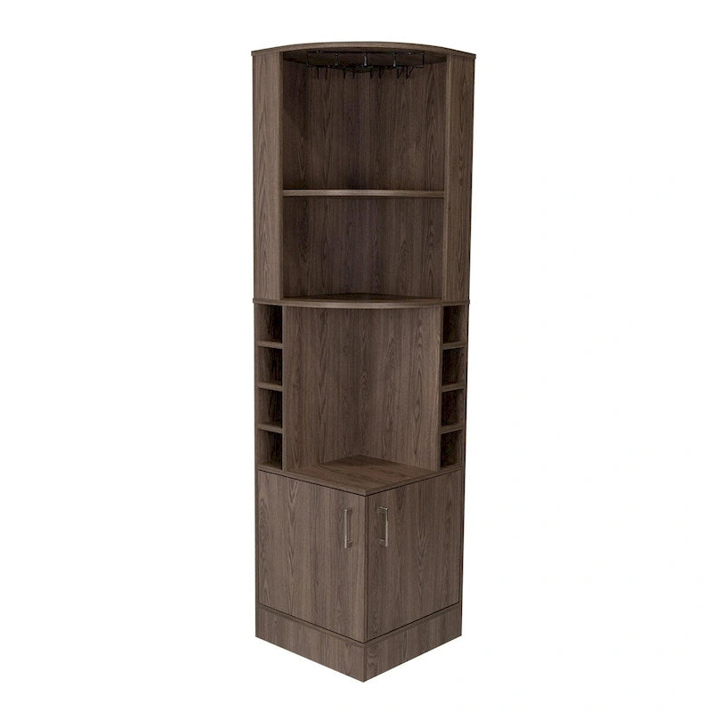 Mobile bar per cucina, sala da pranzo, soggiorno, noce scuro