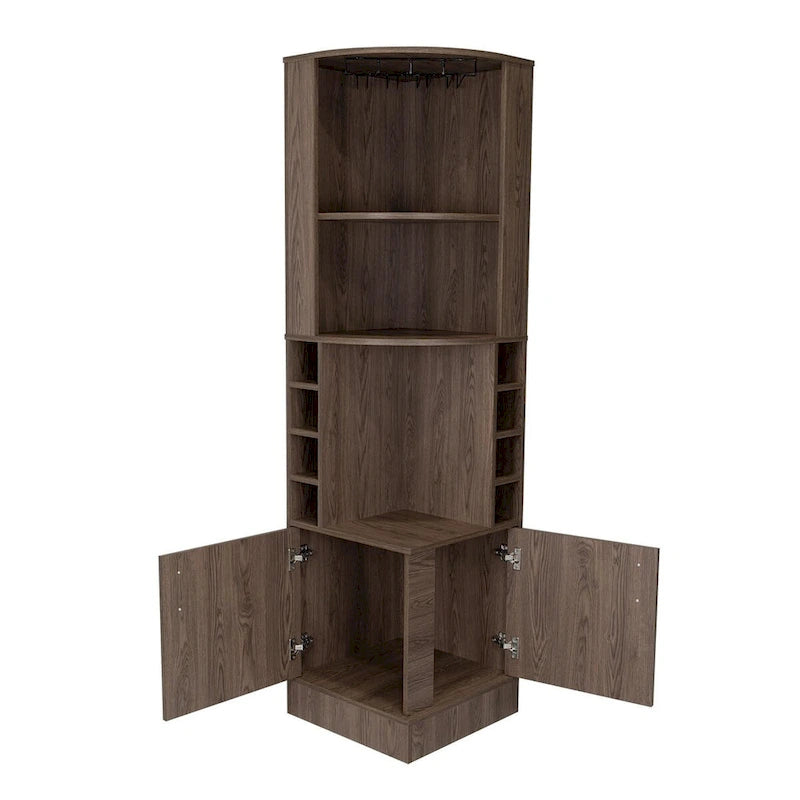 Mobile bar per cucina, sala da pranzo, soggiorno, noce scuro