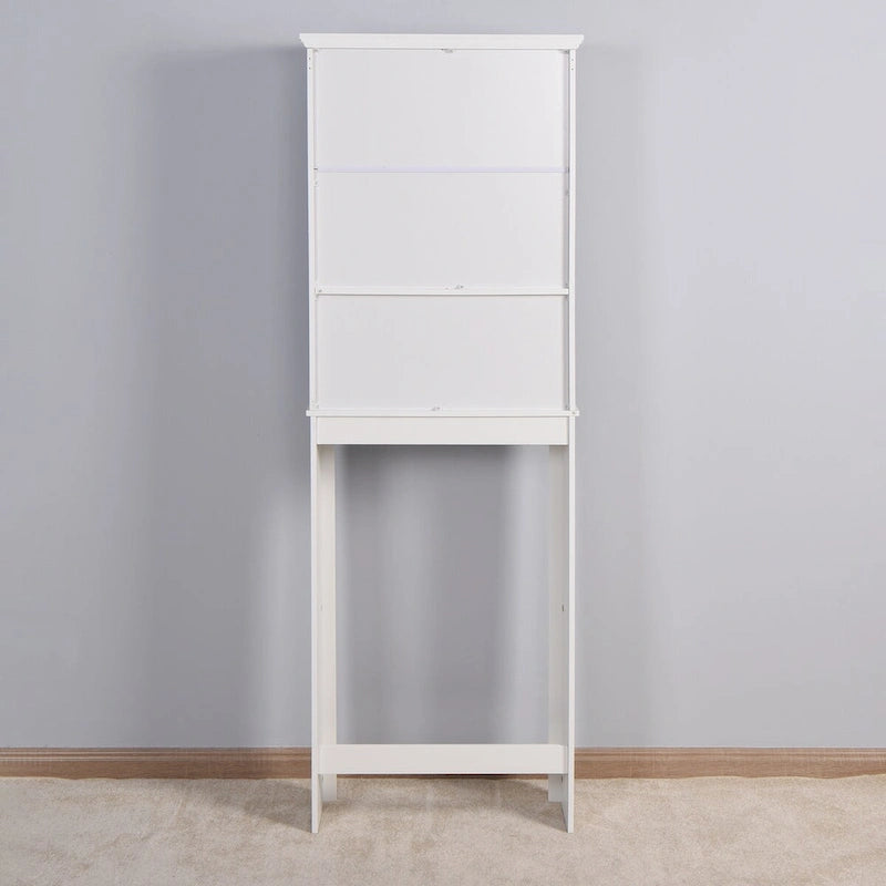 Bathroom Wooden Storage Cabinet Over Toilet with Adjustable Shelf