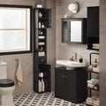 Black Bathroom Tall Cabinet - 7.87D x 7.87W x 70.87H