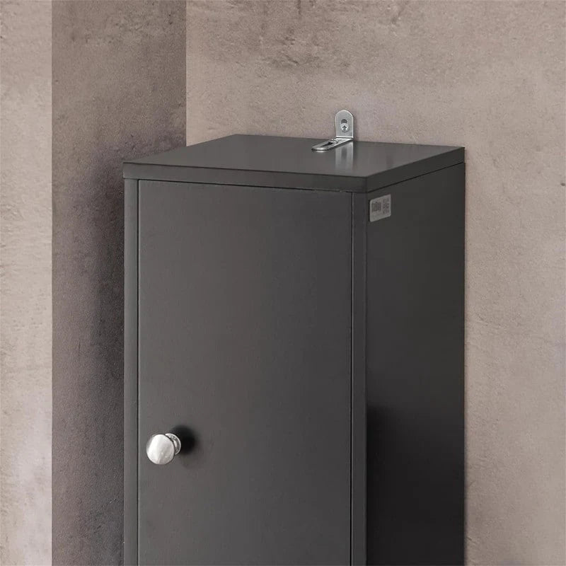 Black Bathroom Tall Cabinet - 7.87D x 7.87W x 70.87H