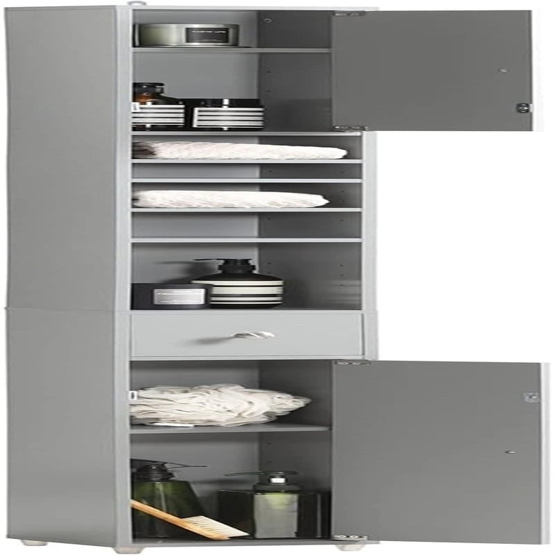 Black Bathroom Tall Cabinet - 7.87D x 7.87W x 70.87H