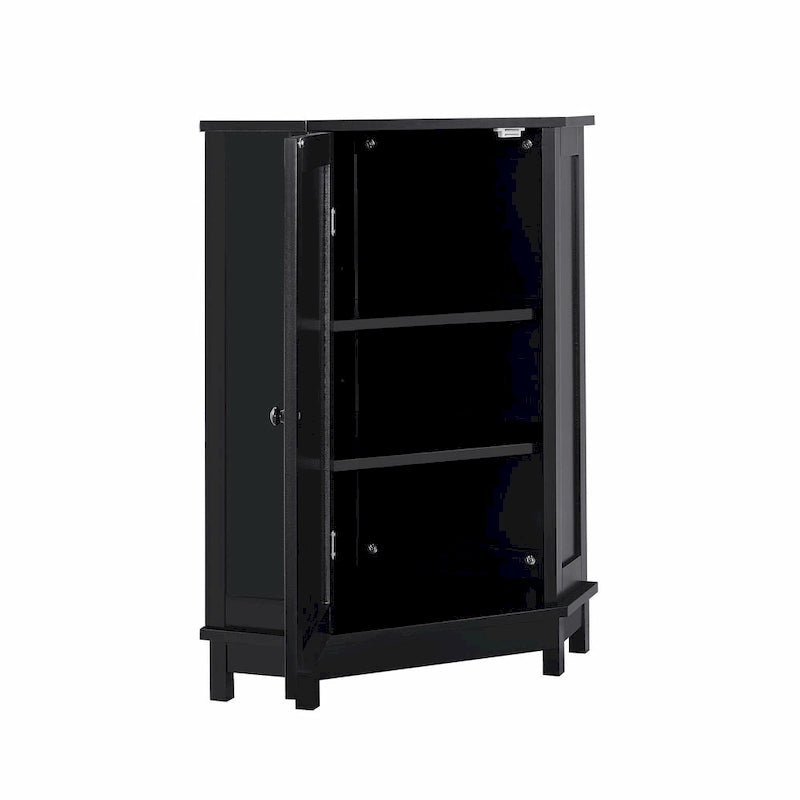 Triangle Corner Bathroom Storage Cabinet with Adjustable Shelf