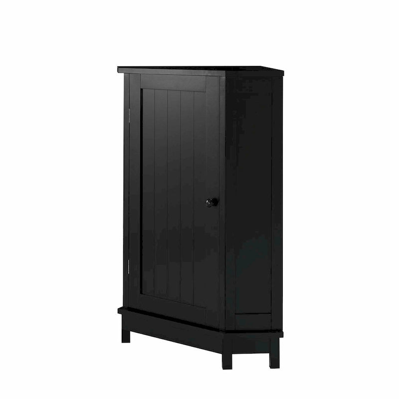 Triangle Corner Bathroom Storage Cabinet with Adjustable Shelf